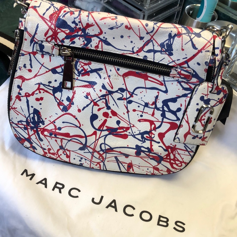 Marc Jacobs splatter saddle bag